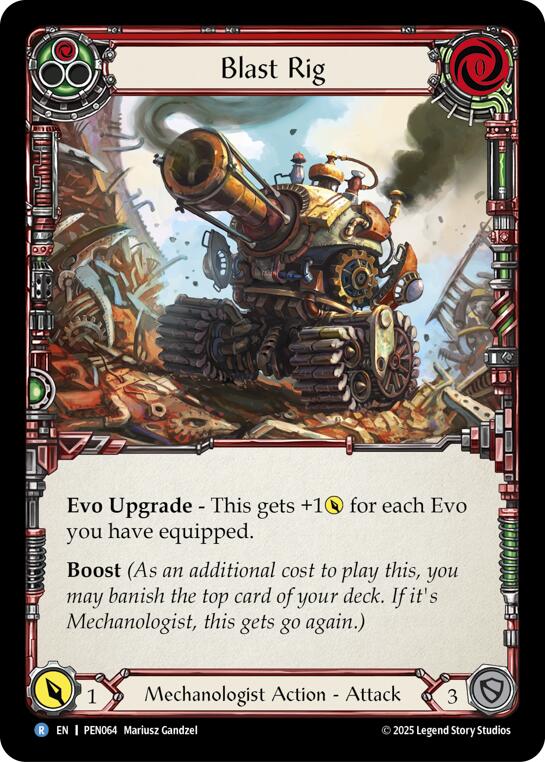 Blast Rig (Red) (Regular) [PEN064] (Compendium of Rathe) | Chromatic Games