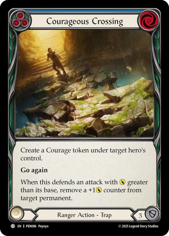 Courageous Crossing (Blue) (Regular) [PEN086] (Compendium of Rathe) | Chromatic Games