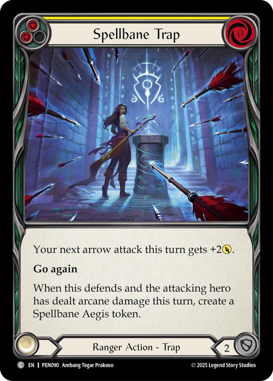 Spellbane Trap (Yellow) (Rainbow Foil) [PEN090] (Compendium of Rathe)  Rainbow Foil | Chromatic Games
