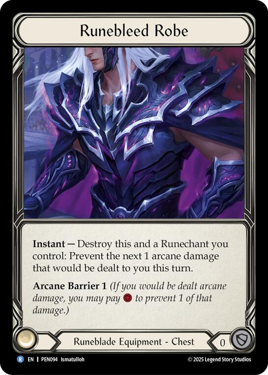 Runebleed Robe [PEN094] (Compendium of Rathe)  Cold Foil | Chromatic Games