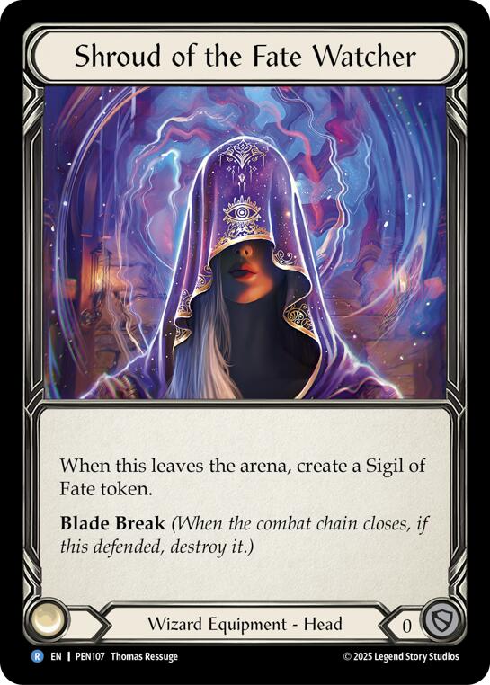 Shroud Of The Fate Watcher [PEN107] (Compendium of Rathe)  Cold Foil | Chromatic Games
