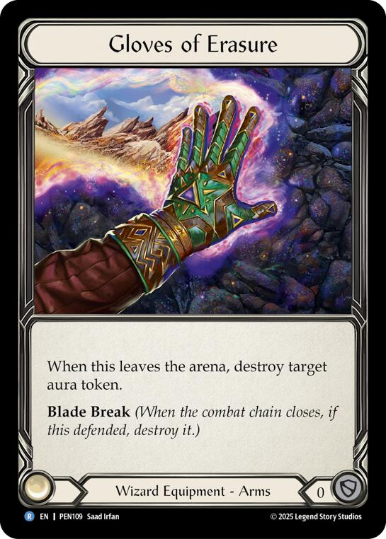 Gloves Of Erasure [PEN109] (Compendium of Rathe)  Cold Foil | Chromatic Games