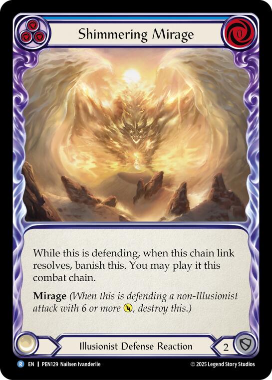Shimmering Mirage (Blue) (Regular) [PEN129] (Compendium of Rathe) | Chromatic Games