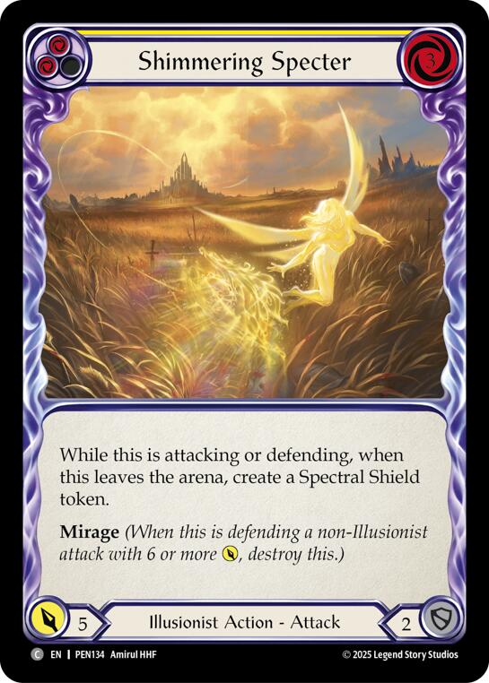 Shimmering Specter (Yellow) (Regular) [PEN134] (Compendium of Rathe) | Chromatic Games