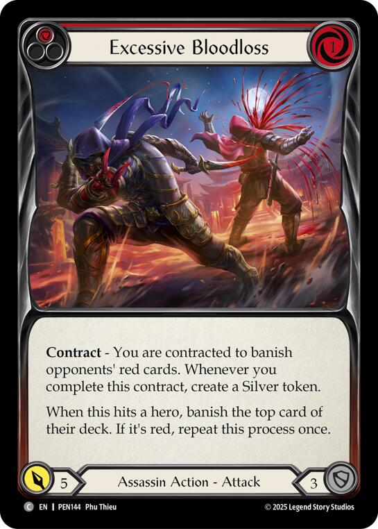 Excessive Bloodloss (Red) (Regular) [PEN144] (Compendium of Rathe) | Chromatic Games