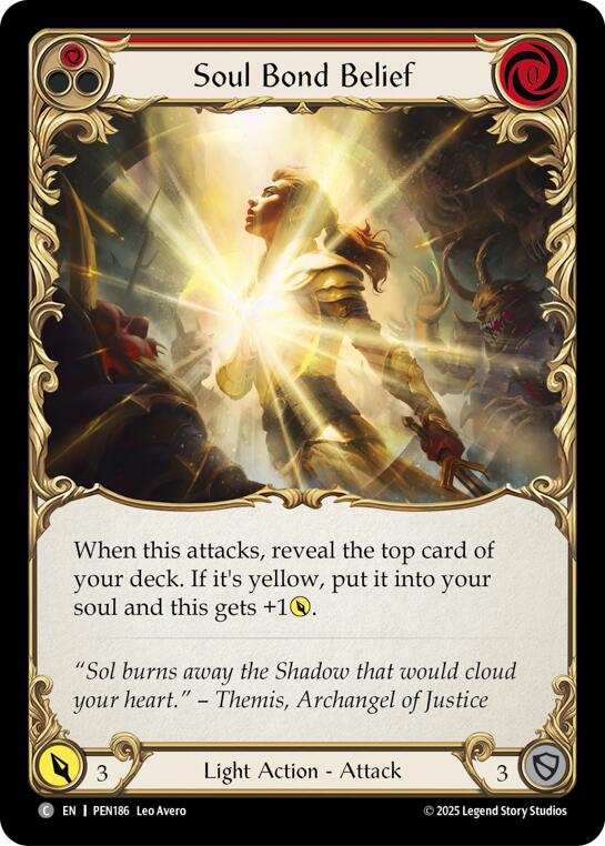 Soul Bond Belief (Red) (Regular) [PEN186] (Compendium of Rathe) | Chromatic Games