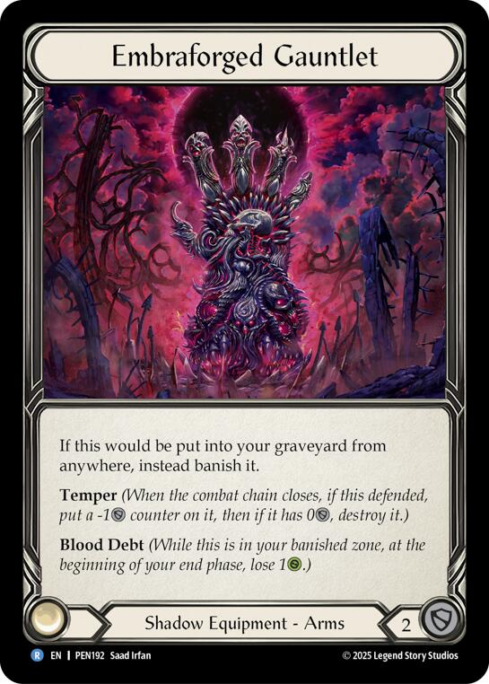 Embraforged Gauntlet [PEN192] (Compendium of Rathe)  Cold Foil | Chromatic Games