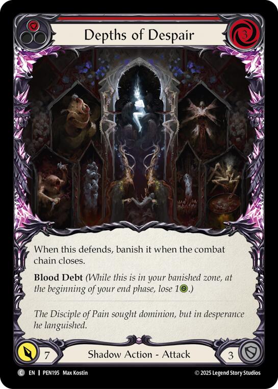 Depths Of Despair (Red) (Rainbow Foil) [PEN195] (Compendium of Rathe)  Rainbow Foil | Chromatic Games