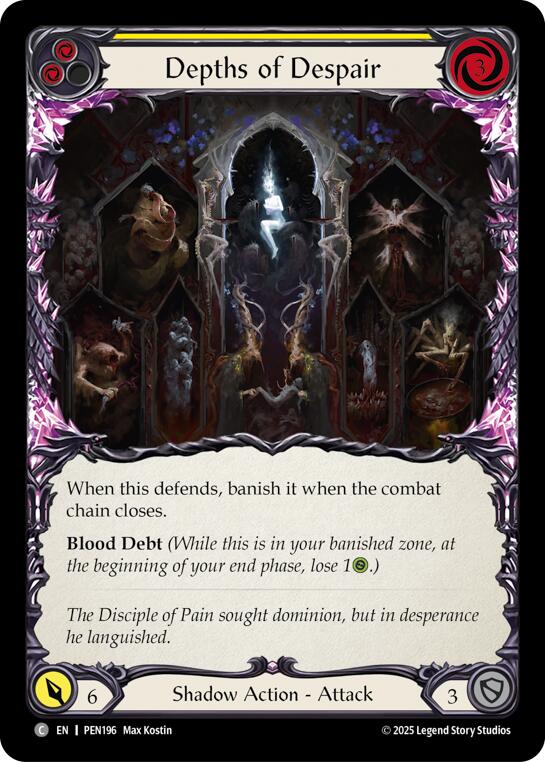 Depths Of Despair (Yellow) (Regular) [PEN196] (Compendium of Rathe) | Chromatic Games