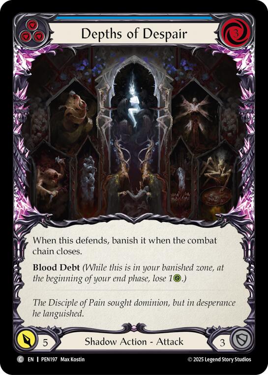 Depths Of Despair (Blue) (Regular) [PEN197] (Compendium of Rathe) | Chromatic Games