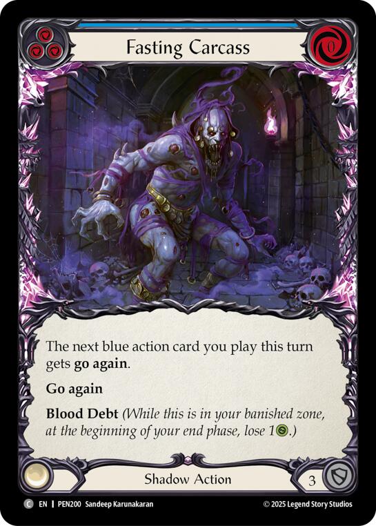 Fasting Carcass (Blue) (Regular) [PEN200] (Compendium of Rathe) | Chromatic Games