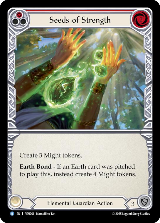Seeds Of Strength (Red) (Rainbow Foil) [PEN201] (Compendium of Rathe)  Rainbow Foil | Chromatic Games