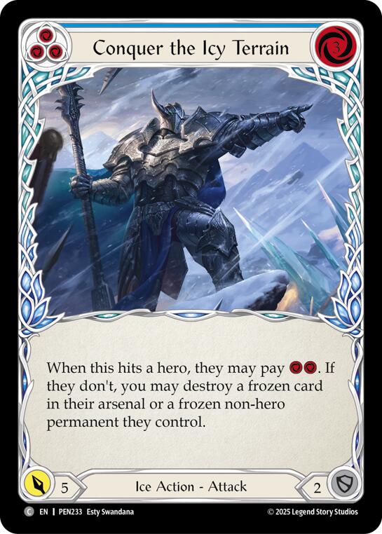 Conquer The Icy Terrain (Blue) (Regular) [PEN233] (Compendium of Rathe) | Chromatic Games
