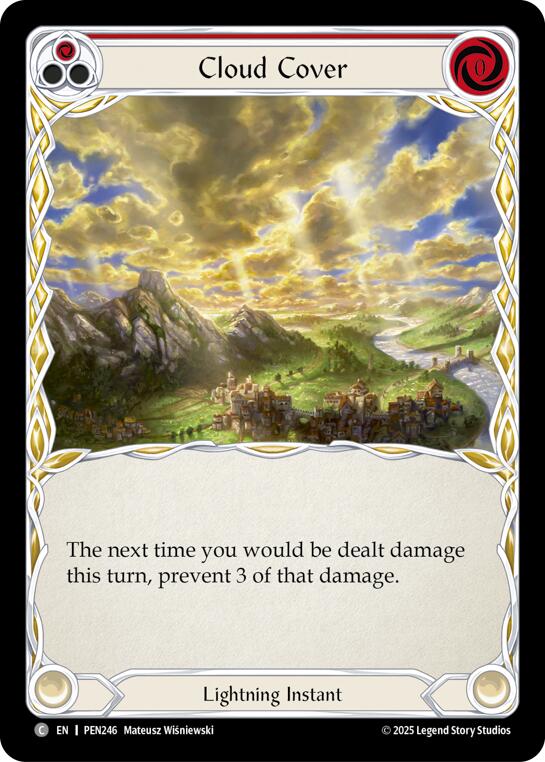 Cloud Cover (Red) (Regular) [PEN246] (Compendium of Rathe) | Chromatic Games