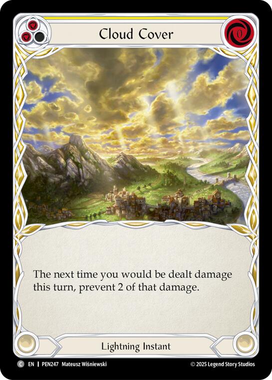 Cloud Cover (Yellow) (Regular) [PEN247] (Compendium of Rathe) | Chromatic Games