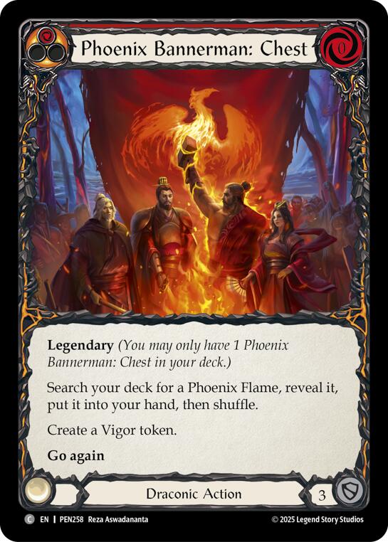 Phoenix Bannerman Chest (Red) (Regular) [PEN258] (Compendium of Rathe) | Chromatic Games