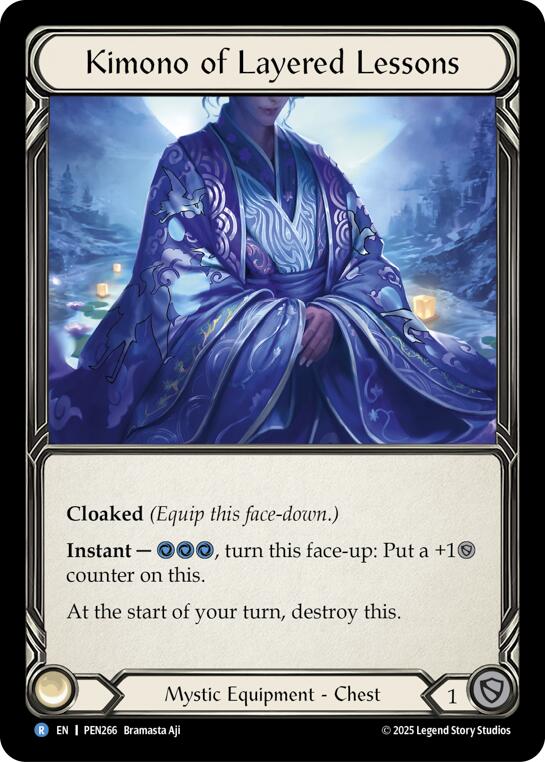 Kimono Of Layered Lessons [PEN266] (Compendium of Rathe)  Cold Foil | Chromatic Games