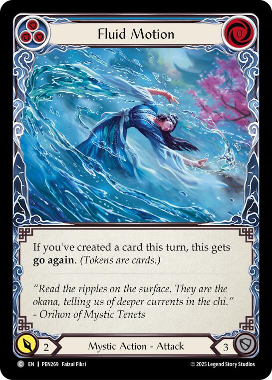 Fluid Motion (Blue) (Regular) [PEN269] (Compendium of Rathe) | Chromatic Games
