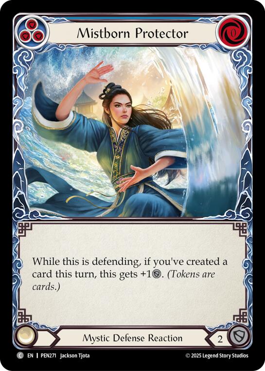 Mistborn Protector (Blue) (Rainbow Foil) [PEN271] (Compendium of Rathe)  Rainbow Foil | Chromatic Games