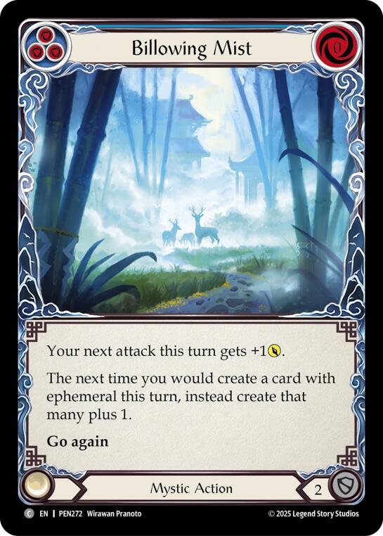 Billowing Mist (Blue) (Rainbow Foil) [PEN272] (Compendium of Rathe)  Rainbow Foil | Chromatic Games