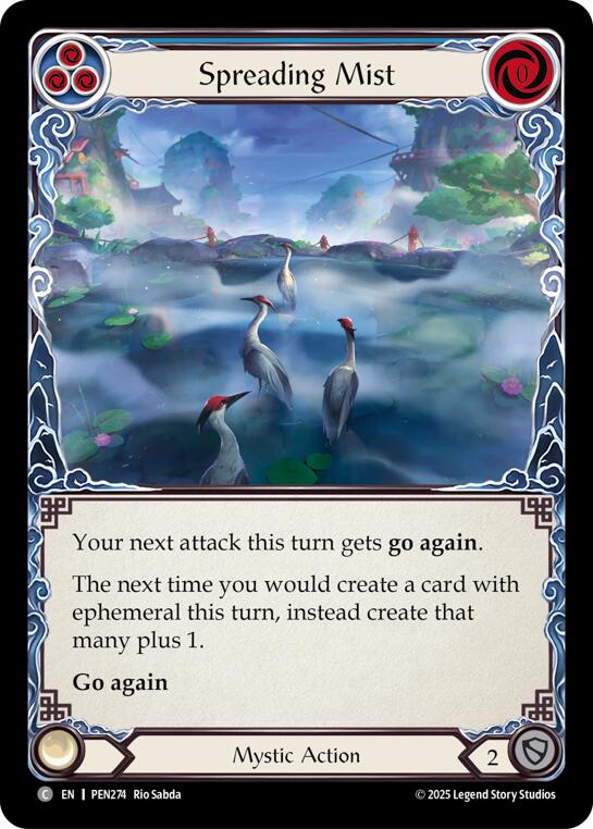 Spreading Mist (Blue) (Rainbow Foil) [PEN274] (Compendium of Rathe)  Rainbow Foil | Chromatic Games
