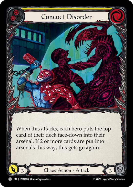 Concoct Disorder (Yellow) (Rainbow Foil) [PEN280] (Compendium of Rathe)  Rainbow Foil | Chromatic Games