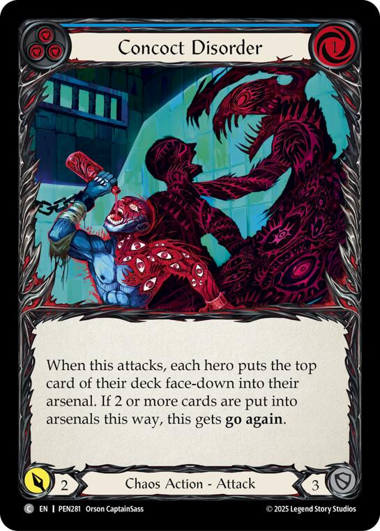 Concoct Disorder (Blue) (Regular) [PEN281] (Compendium of Rathe) | Chromatic Games