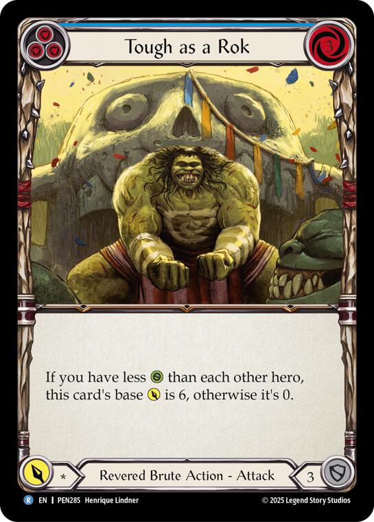 Tough As A Rok (Blue) (Rainbow Foil) [PEN285] (Compendium of Rathe)  Rainbow Foil | Chromatic Games