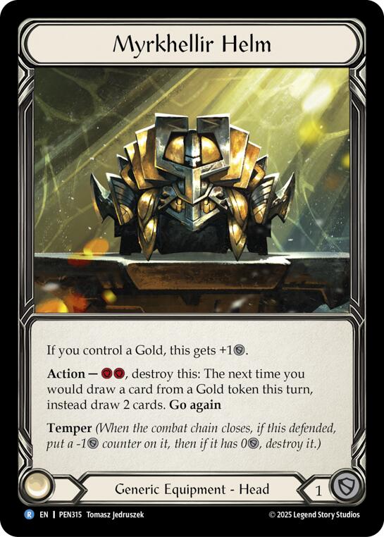 Myrkhellir Helm [PEN315] (Compendium of Rathe)  Cold Foil | Chromatic Games