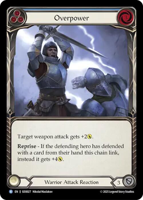 Overpower (Blue) (Regular) [SDO027] (Silver Age Chapter 2) | Chromatic Games