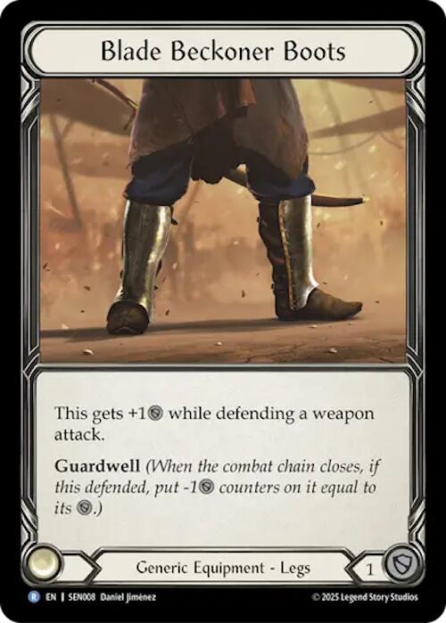 Blade Beckoner Boots [SEN008] (Silver Age Chapter 2) | Chromatic Games