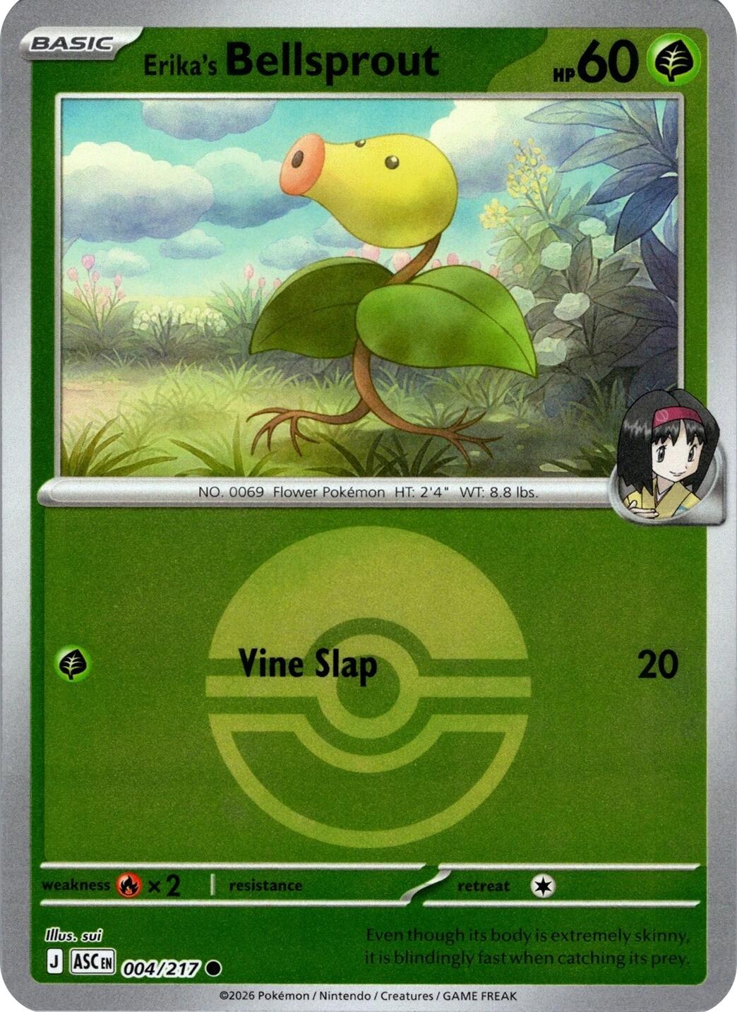 Erika's Bellsprout (004/217) (Poke Ball) [Mega Evolution: Ascended Heroes] | Chromatic Games