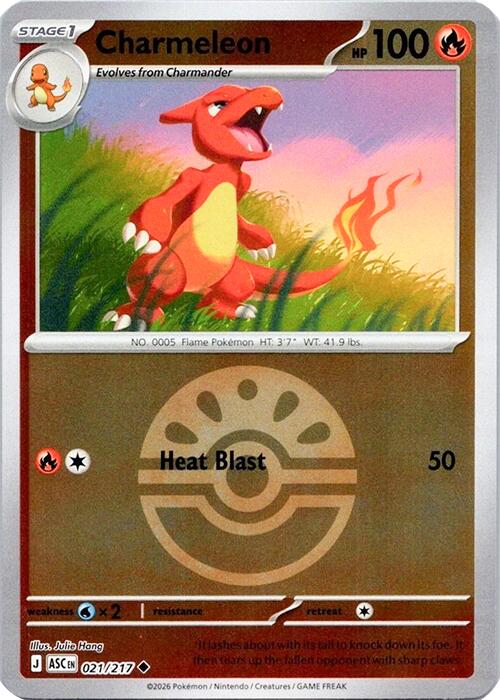 Charmeleon (021/217) (Quick Ball) [Mega Evolution: Ascended Heroes] | Chromatic Games