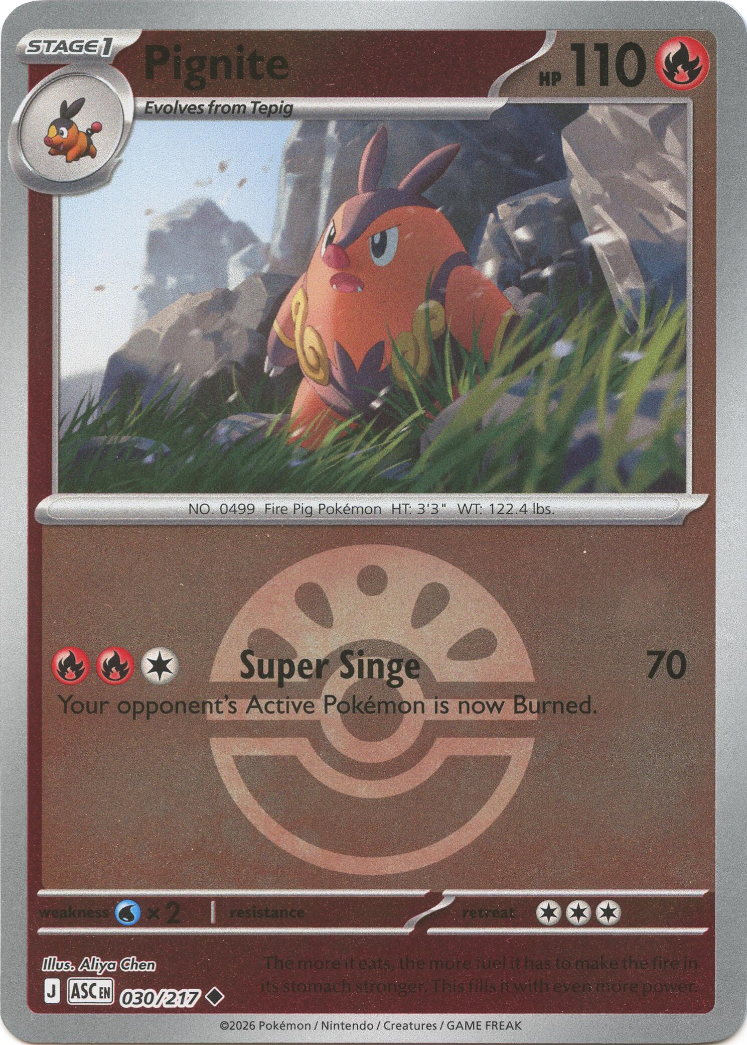 Pignite (030/217) (Friend Ball) [Mega Evolution: Ascended Heroes] | Chromatic Games