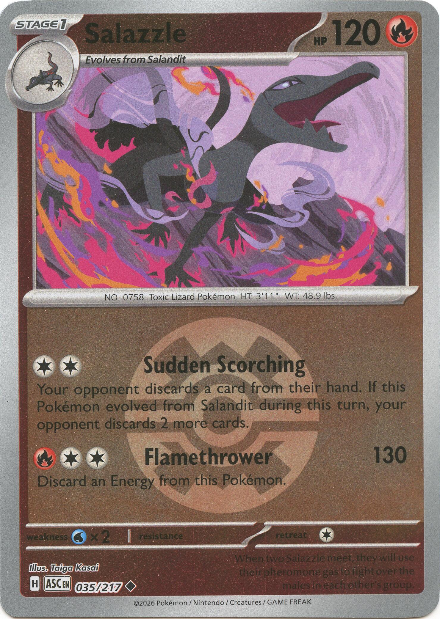 Salazzle (035/217) (Quick Ball) [Mega Evolution: Ascended Heroes] | Chromatic Games