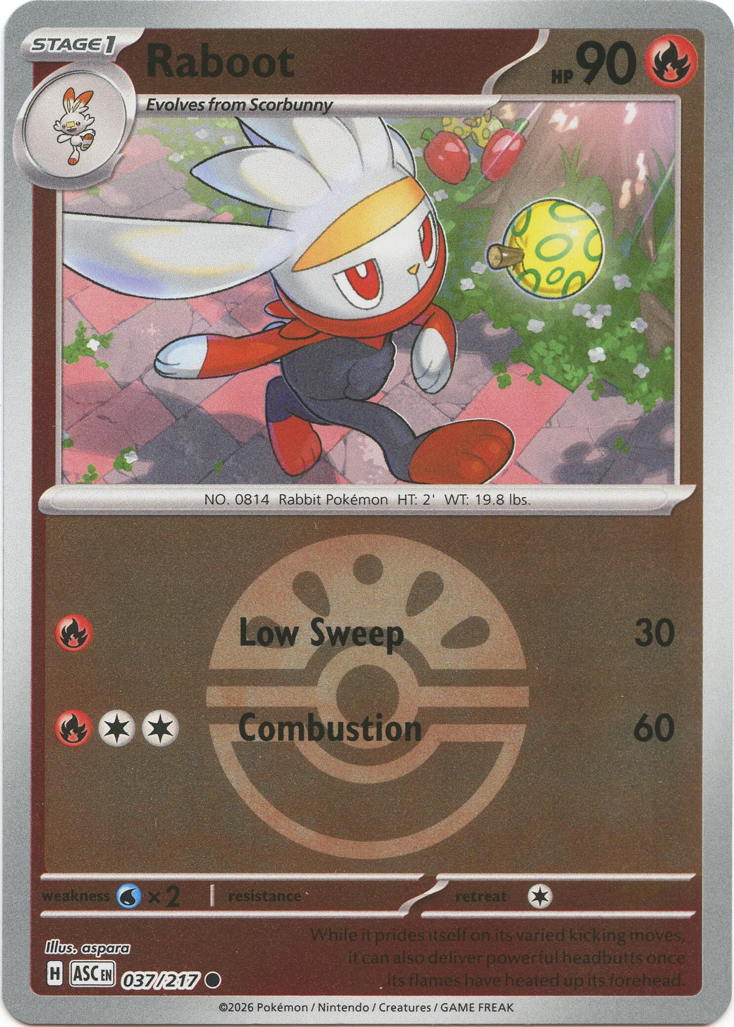 Raboot (037/217) (Friend Ball) [Mega Evolution: Ascended Heroes] | Chromatic Games