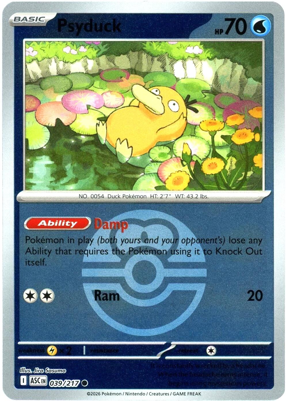 Psyduck (039/217) (Love Ball) [Mega Evolution: Ascended Heroes] | Chromatic Games