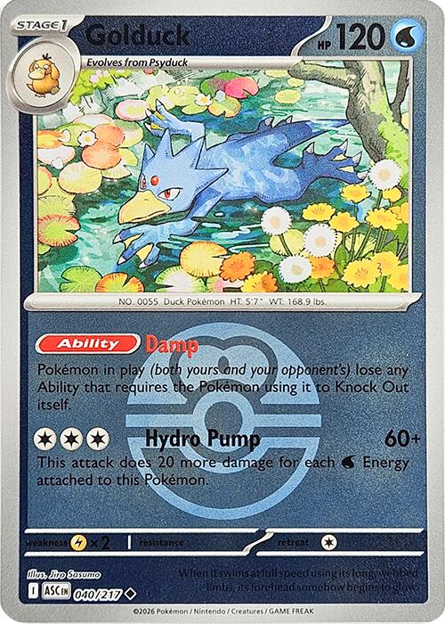 Golduck (040/217) (Love Ball) [Mega Evolution: Ascended Heroes] | Chromatic Games