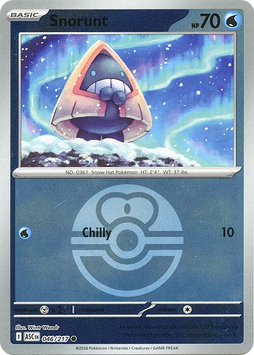 Snorunt (046/217) (Love Ball) [Mega Evolution: Ascended Heroes] | Chromatic Games