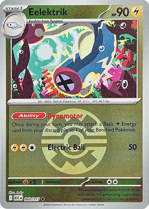 Eelektrik (060/217) (Quick Ball) [Mega Evolution: Ascended Heroes] | Chromatic Games
