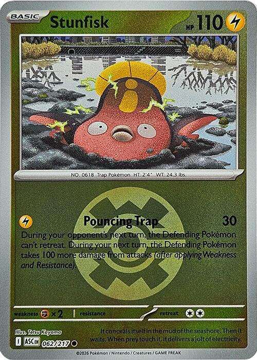 Stunfisk (062/217) (Quick Ball) [Mega Evolution: Ascended Heroes] | Chromatic Games