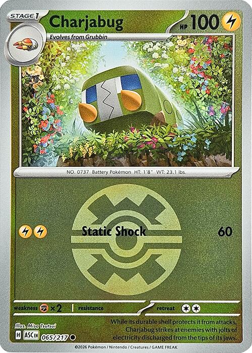 Charjabug (065/217) (Quick Ball) [Mega Evolution: Ascended Heroes] | Chromatic Games