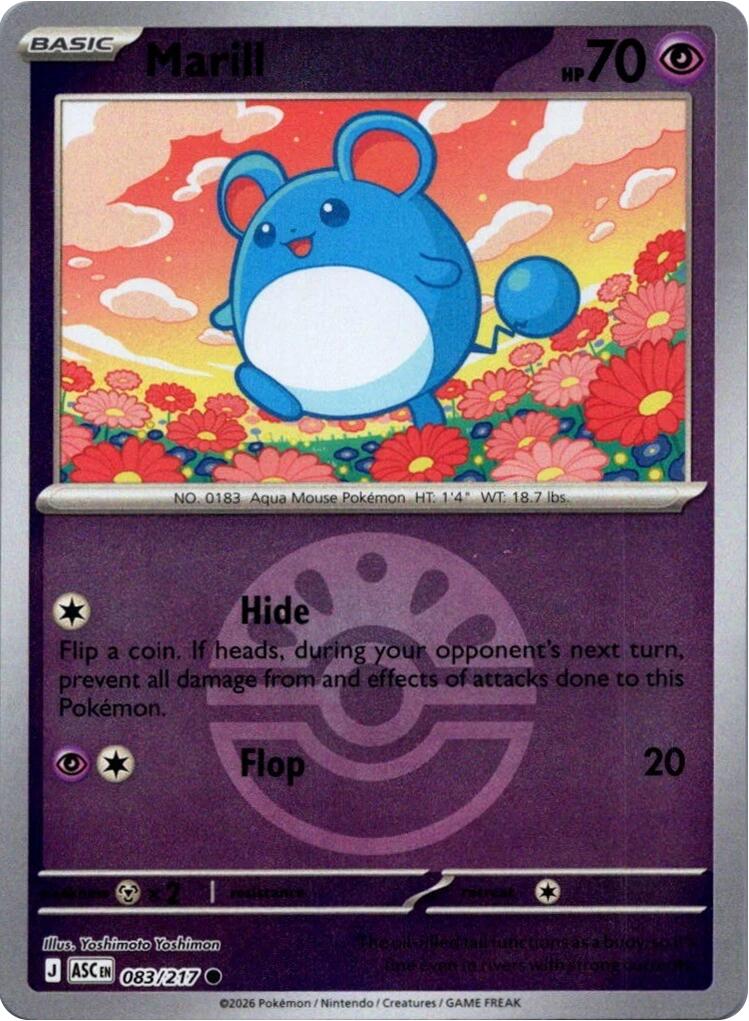 Marill (083/217) (Friend Ball) [Mega Evolution: Ascended Heroes] | Chromatic Games