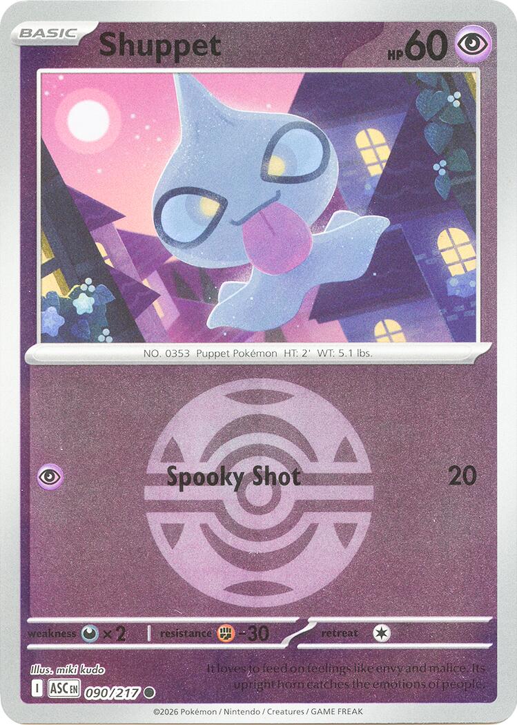 Shuppet (090/217) (Dusk Ball) [Mega Evolution: Ascended Heroes] | Chromatic Games