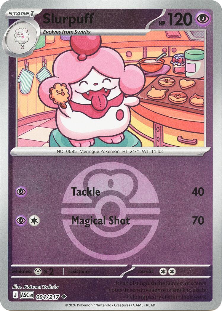Slurpuff (094/217) (Love Ball) [Mega Evolution: Ascended Heroes] | Chromatic Games