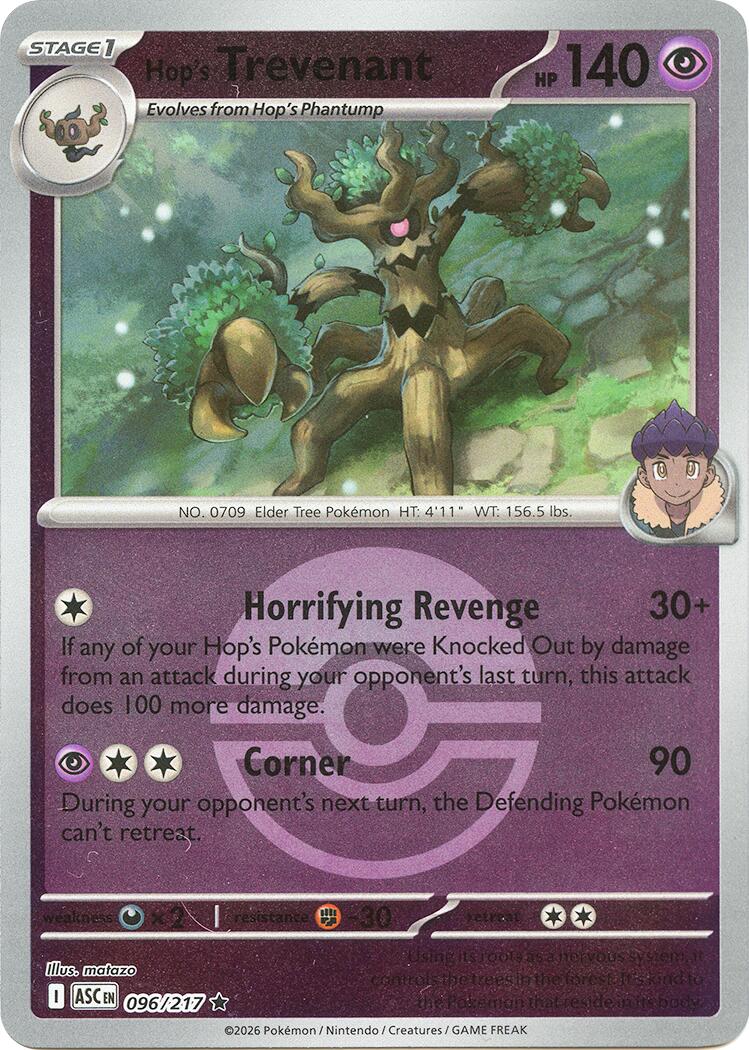 Hop's Trevenant (096/217) (Poke Ball) [Mega Evolution: Ascended Heroes] | Chromatic Games