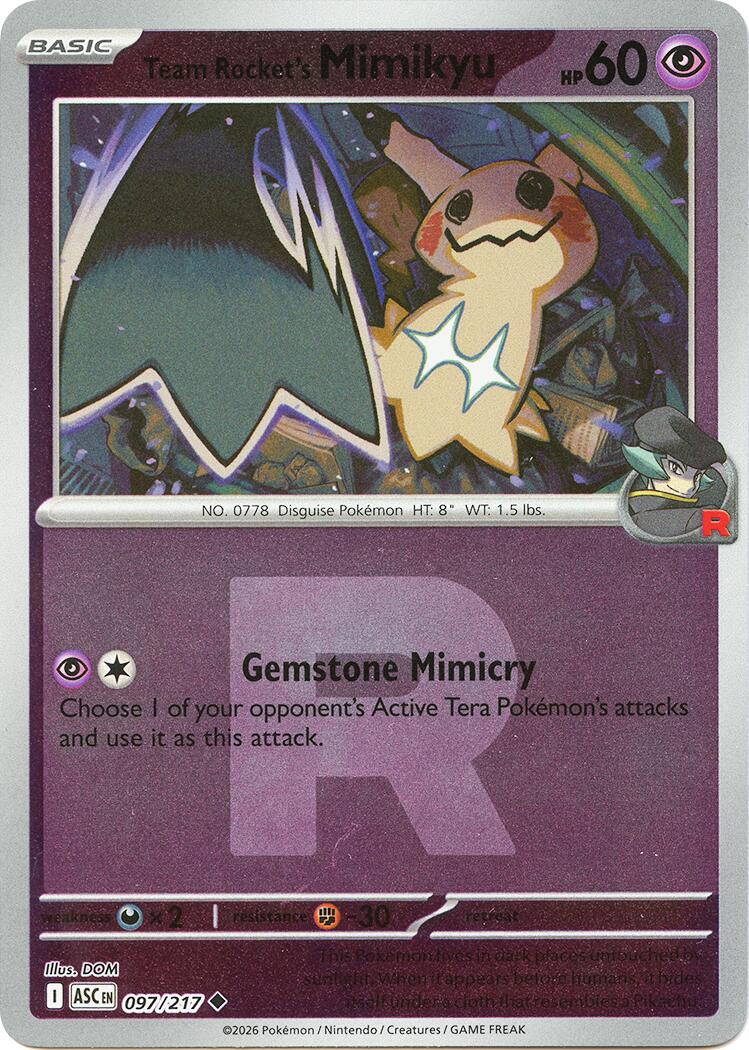 Team Rocket's Mimikyu (097/217) (Team Rocket) [Mega Evolution: Ascended Heroes] | Chromatic Games