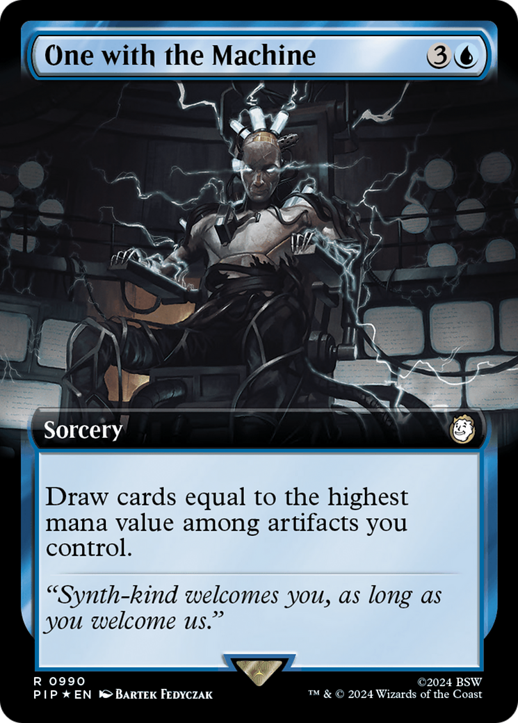 One with the Machine (Extended Art) (Surge Foil) [Fallout] | Chromatic Games