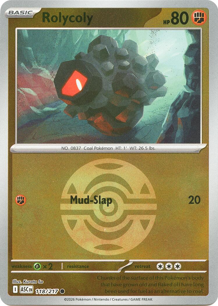 Rolycoly (118/217) (Dusk Ball) [Mega Evolution: Ascended Heroes] | Chromatic Games
