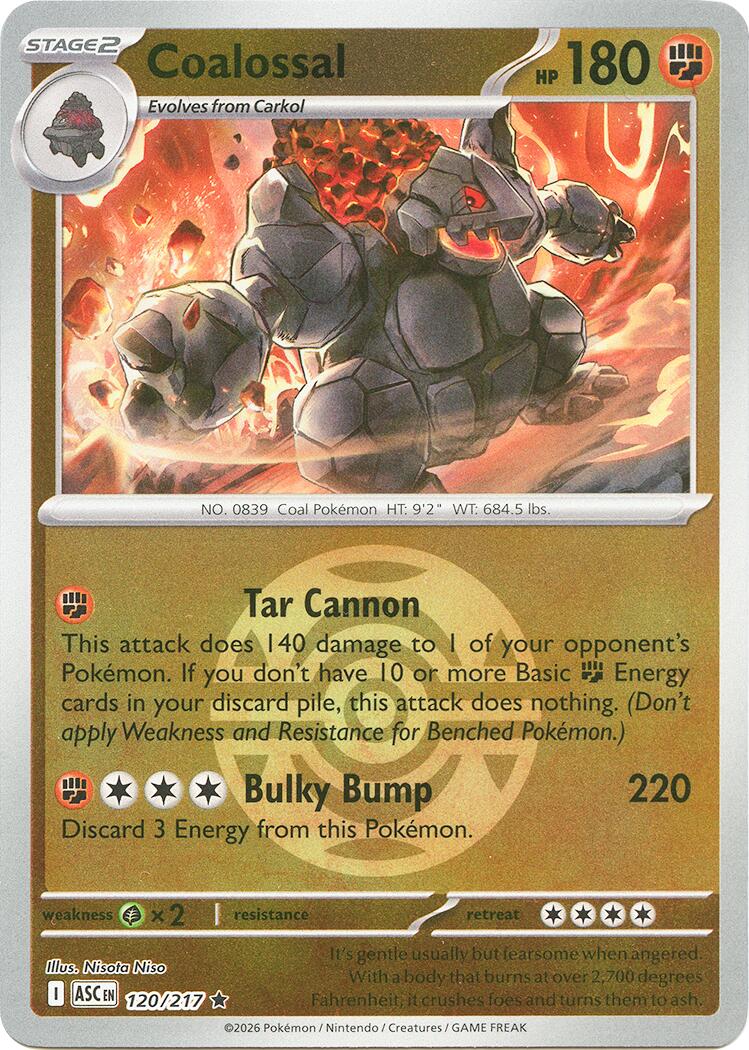 Coalossal (120/217) (Dusk Ball) [Mega Evolution: Ascended Heroes] | Chromatic Games